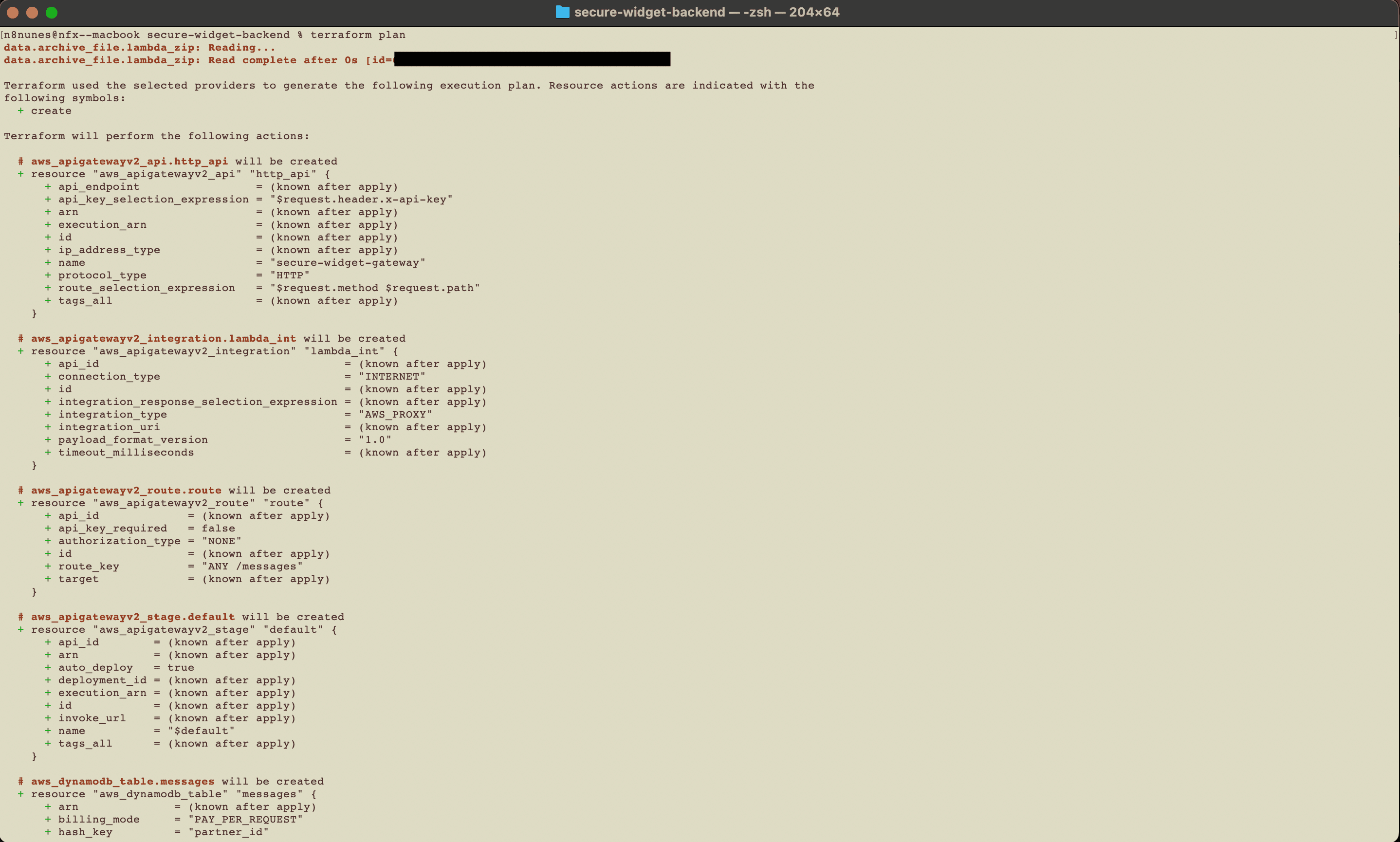 Secure AWS Serverless Messaging Framework